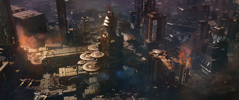 Illustration for article titled Dune and the fantastic science fiction cities of Finnian MacManus